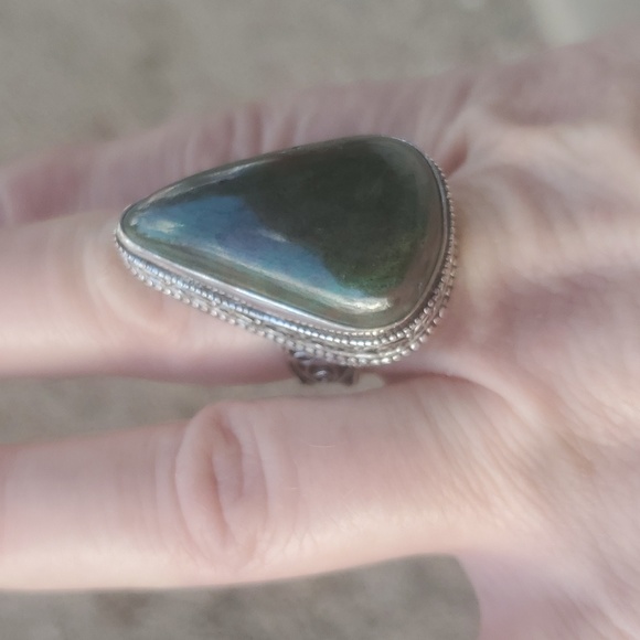 New Bloodstone 925 Silver Ring. - Picture 10 of 13